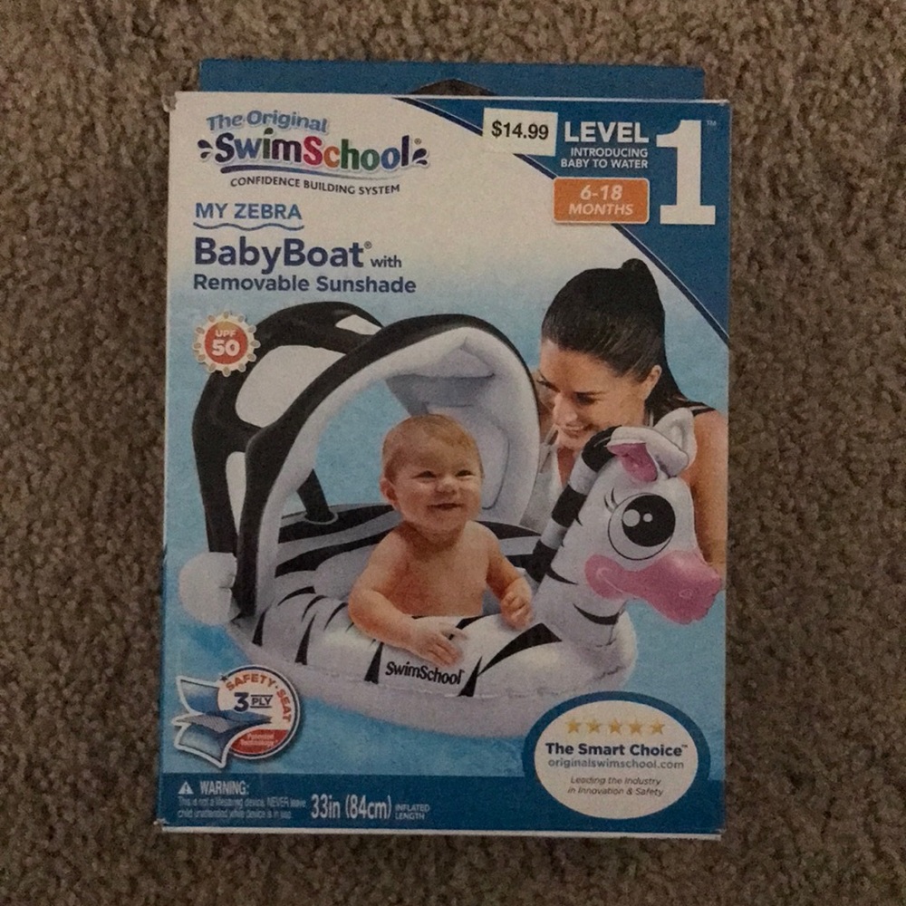 Baby boat with Removable Sunshade